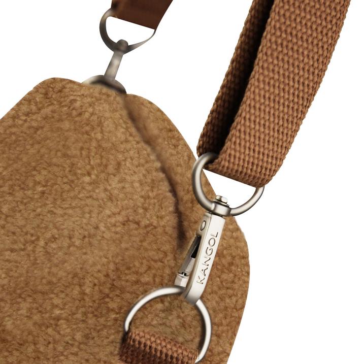 bandolera cuadrada bichón ii unisexo Kangol accesorios marrón B4VR985