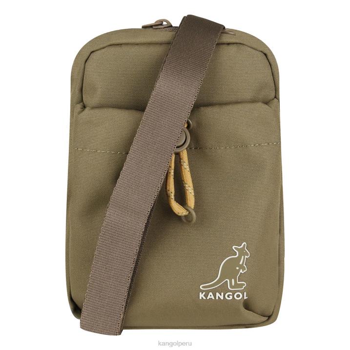 bolsa cruzada ligera de fin de semana unisexo Kangol accesorios beige B4VR949
