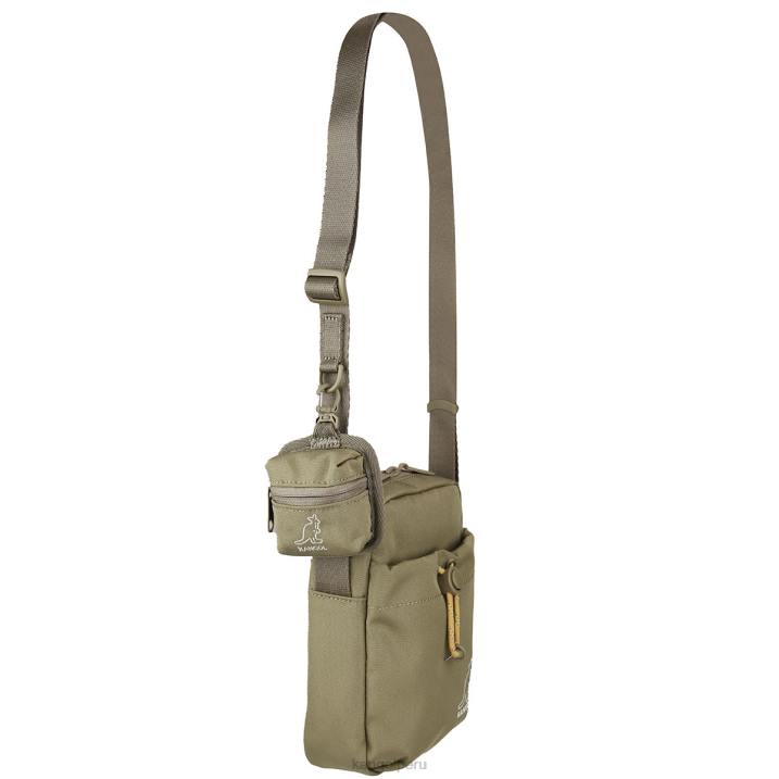 bolsa cruzada ligera de fin de semana unisexo Kangol accesorios beige B4VR949