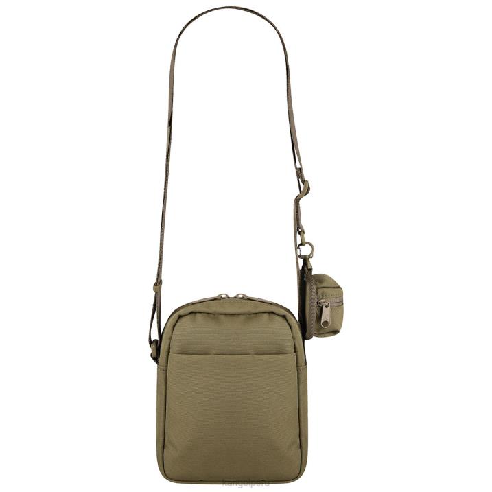 bolsa cruzada ligera de fin de semana unisexo Kangol accesorios beige B4VR949