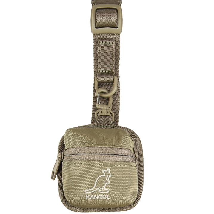 bolsa cruzada ligera de fin de semana unisexo Kangol accesorios beige B4VR949