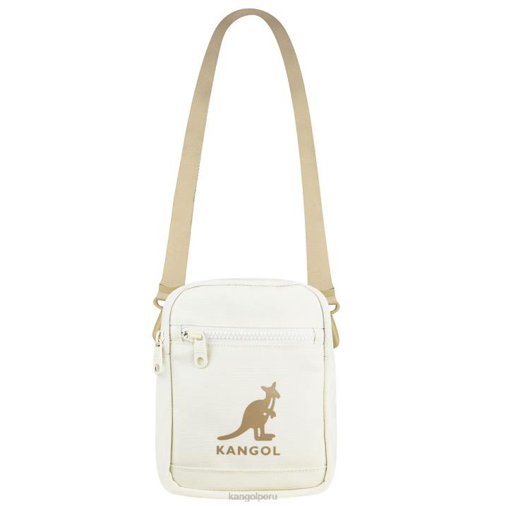 bolsa cruzada lineal ii unisexo Kangol accesorios Marfil B4VR944