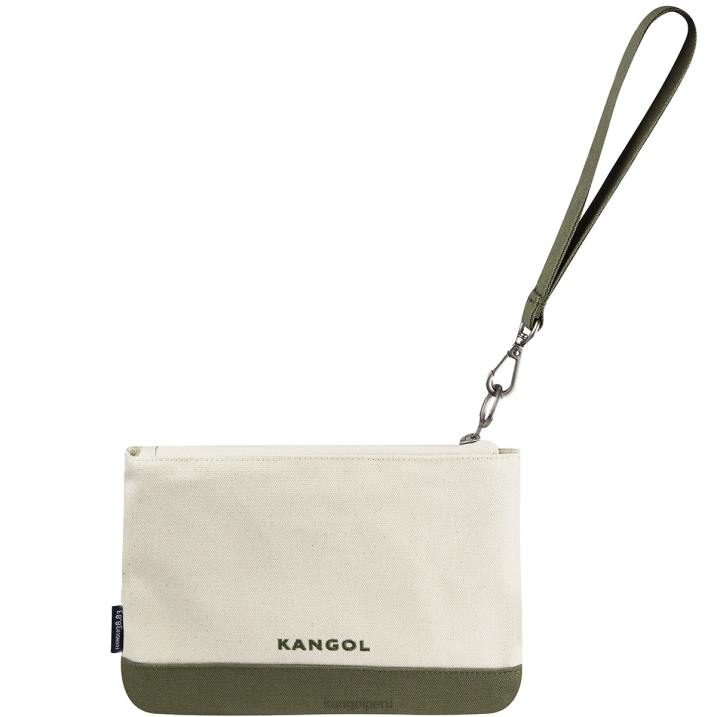 conjunto de bolsa de lona de la suerte unisexo Kangol accesorios caqui B4VR962