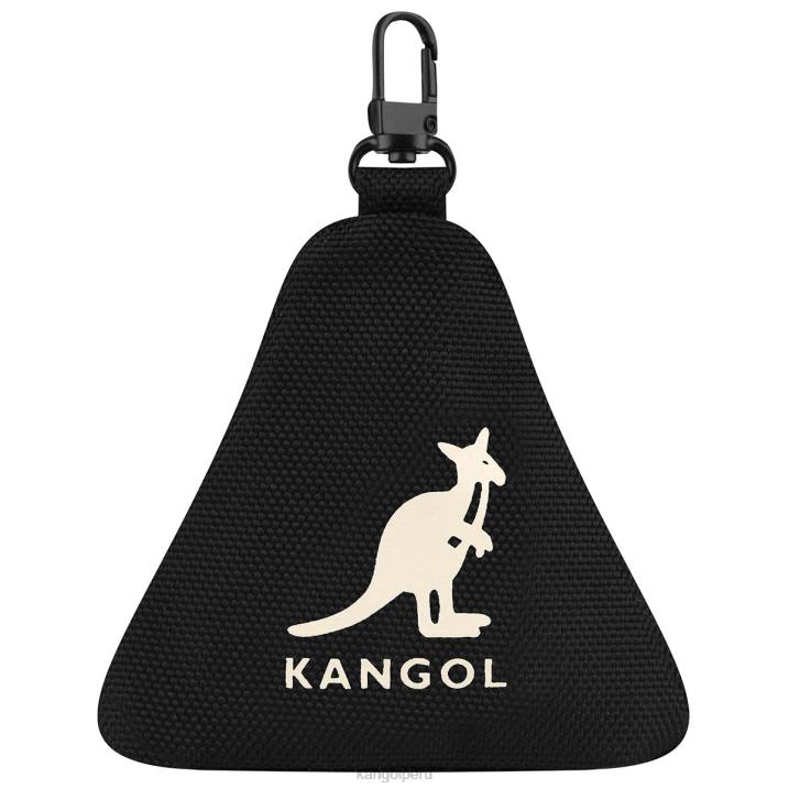 dije para bolsa con triángulo gear i unisexo Kangol accesorios negro B4VR1265