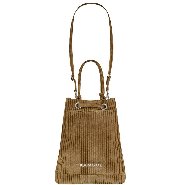 bolso bombonera con cordón en V unisexo Kangol accesorios marrón B4VR977