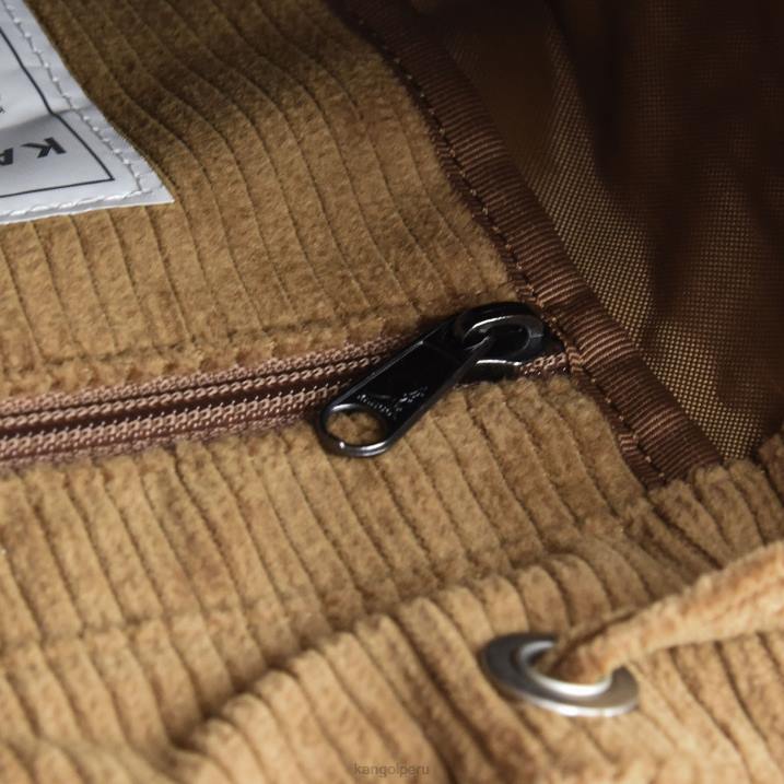 bolso bombonera con cordón en V unisexo Kangol accesorios marrón B4VR977