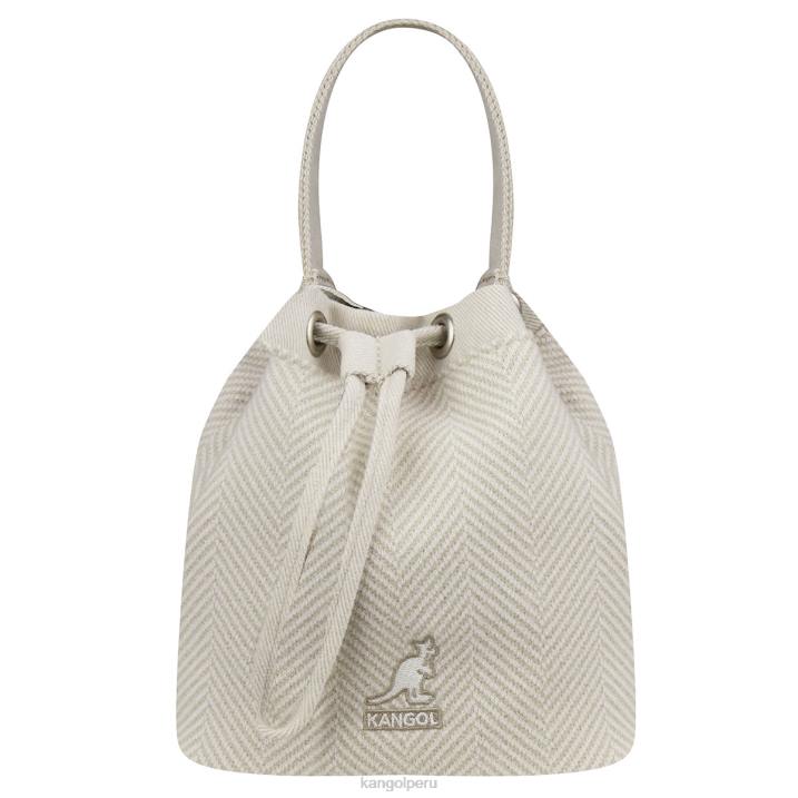 bolso bombonera con diseño de espiga unisexo Kangol accesorios Marfil B4VR980