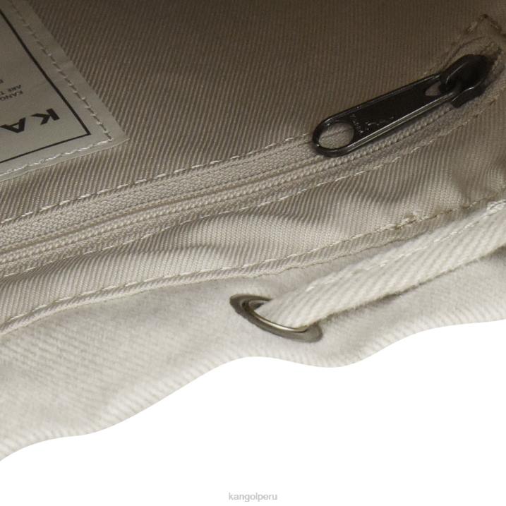 bolso bombonera con diseño de espiga unisexo Kangol accesorios Marfil B4VR980