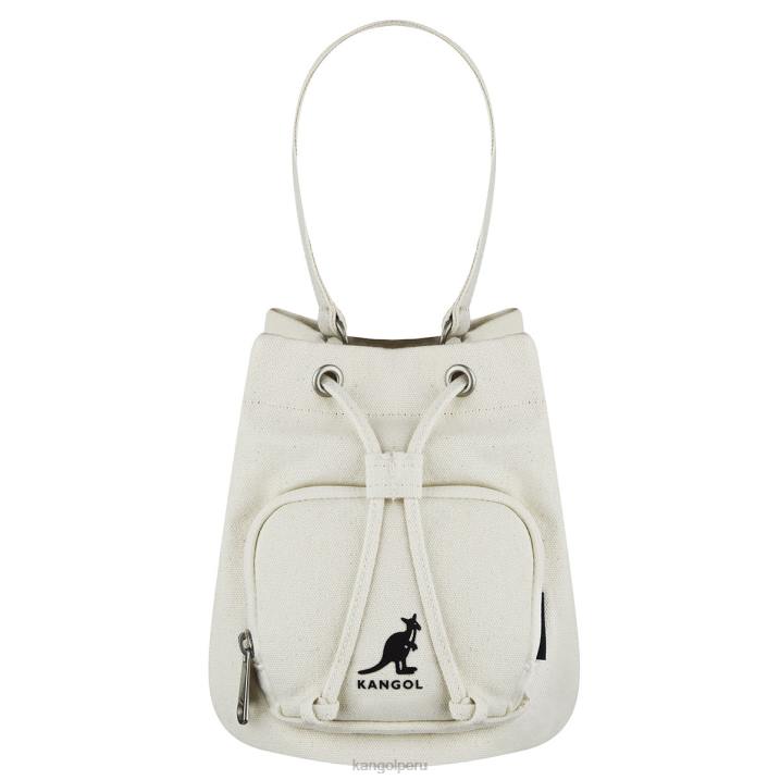 bolso bombonera de lona Lucky unisexo Kangol accesorios Marfil B4VR940