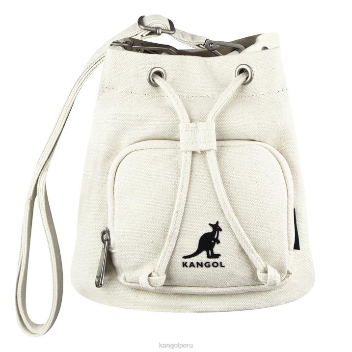 bolso bombonera de lona Lucky unisexo Kangol accesorios Marfil B4VR940
