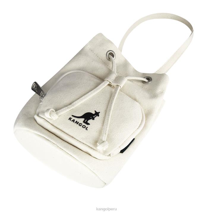 bolso bombonera de lona Lucky unisexo Kangol accesorios Marfil B4VR940