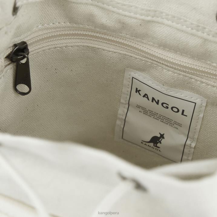 bolso bombonera de lona Lucky unisexo Kangol accesorios Marfil B4VR940