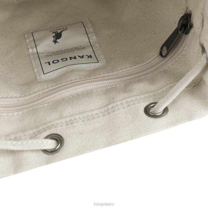 bolso bombonera de lona Lucky unisexo Kangol accesorios Marfil B4VR940
