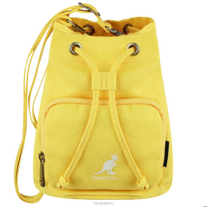 bolso bombonera de lona Lucky unisexo Kangol accesorios amarillo B4VR942