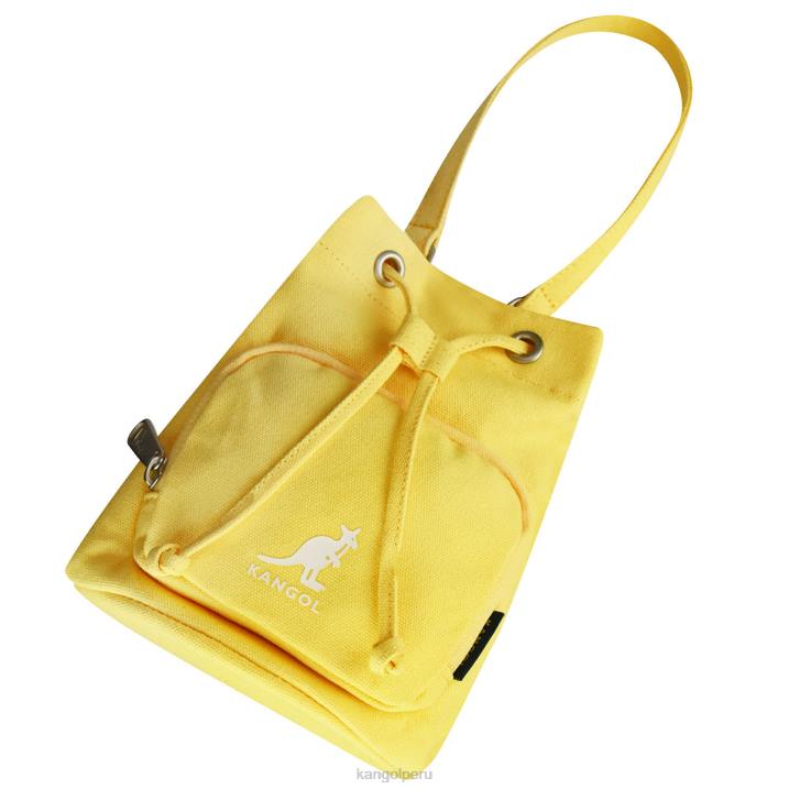 bolso bombonera de lona Lucky unisexo Kangol accesorios amarillo B4VR942