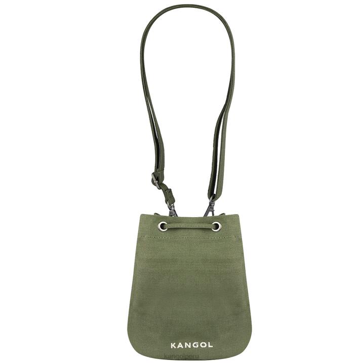 bolso bombonera de lona Lucky unisexo Kangol accesorios caqui B4VR941