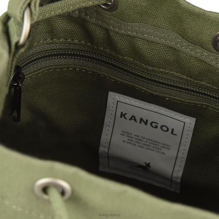 bolso bombonera de lona Lucky unisexo Kangol accesorios caqui B4VR941