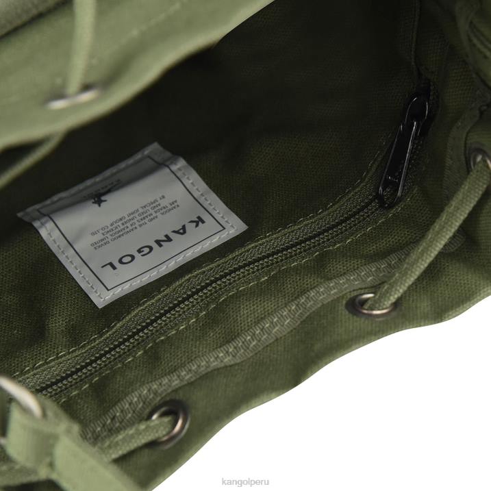bolso bombonera de lona Lucky unisexo Kangol accesorios caqui B4VR941