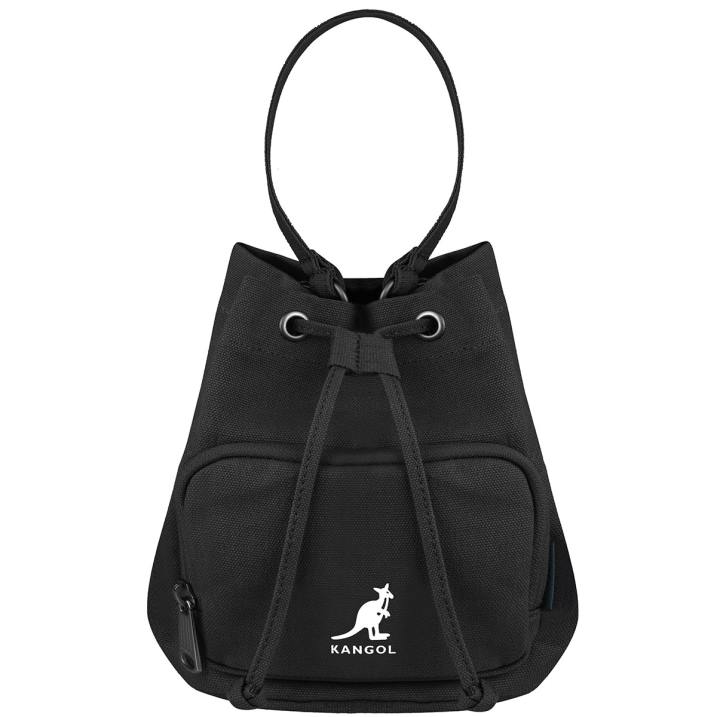 bolso bombonera de lona Lucky unisexo Kangol accesorios negro B4VR939
