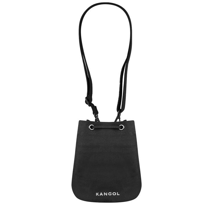 bolso bombonera de lona Lucky unisexo Kangol accesorios negro B4VR939