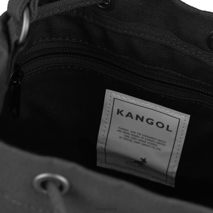 bolso bombonera de lona Lucky unisexo Kangol accesorios negro B4VR939