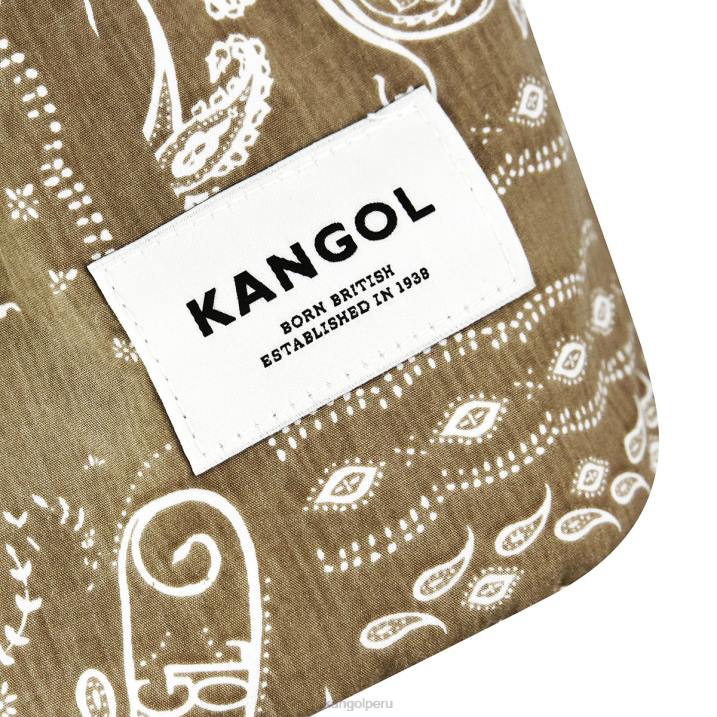 bolso bombonera reversible con motivo de cachemira unisexo Kangol accesorios Marfil B4VR963
