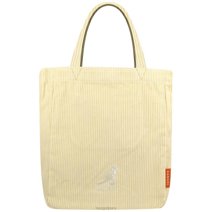 bolso shopper con cordón en V unisexo Kangol accesorios beige B4VR974