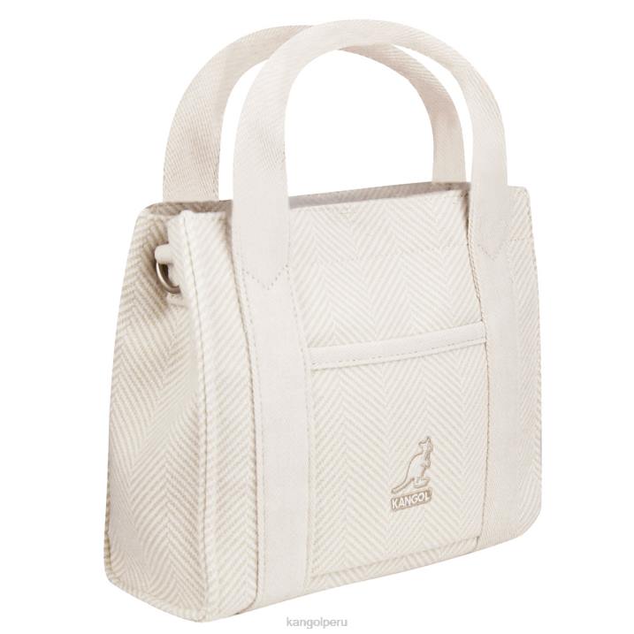 bolso shopper con diseño de espiga unisexo Kangol accesorios Marfil B4VR983