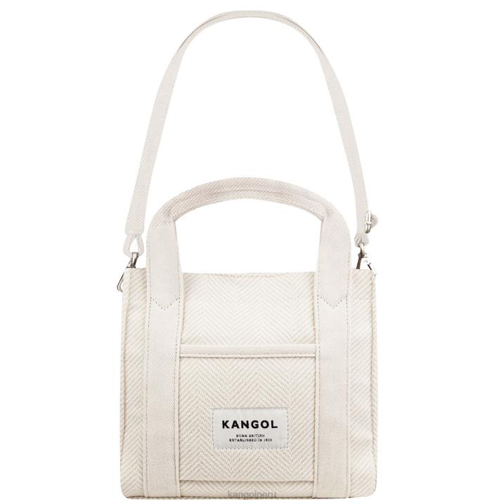 bolso shopper con diseño de espiga unisexo Kangol accesorios Marfil B4VR983