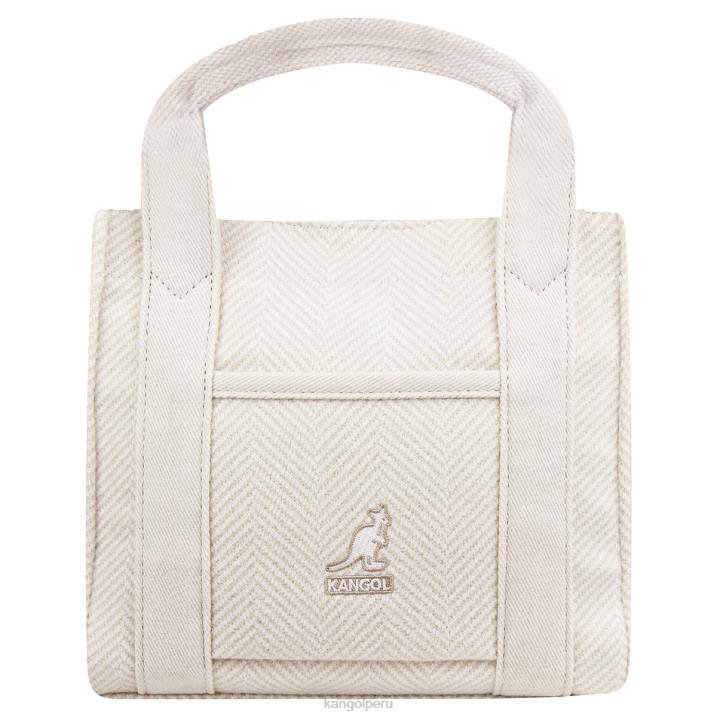 bolso shopper con diseño de espiga unisexo Kangol accesorios Marfil B4VR983