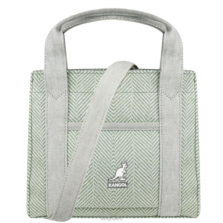 bolso shopper con diseño de espiga unisexo Kangol accesorios menta B4VR984