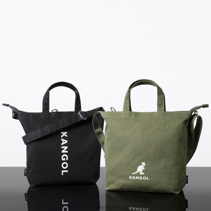 tote zippi ecológico mediano unisexo Kangol accesorios negro B4VR935