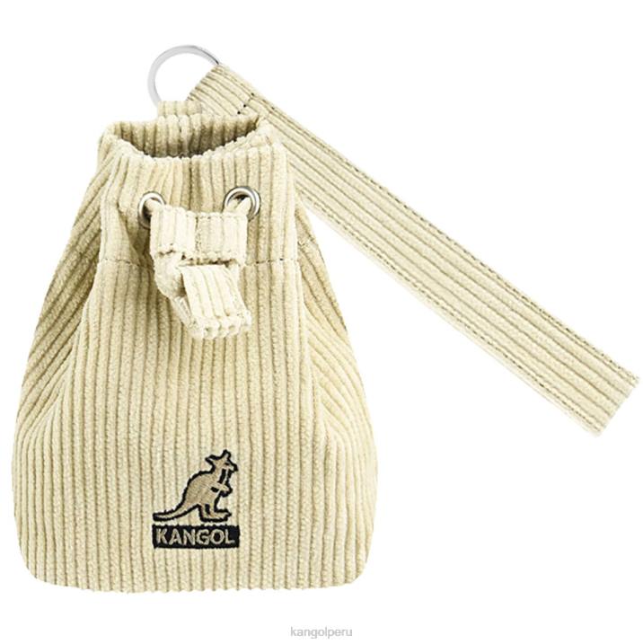 llavero mini saco de pana unisexo Kangol accesorios beige B4VR1245