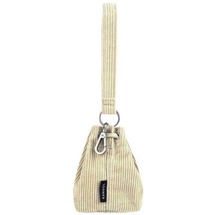llavero mini saco de pana unisexo Kangol accesorios beige B4VR1245