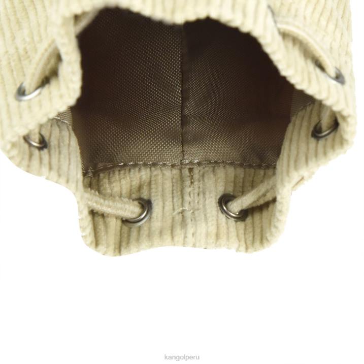 llavero mini saco de pana unisexo Kangol accesorios beige B4VR1245
