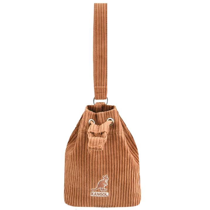 llavero mini saco de pana unisexo Kangol accesorios marrón B4VR1246