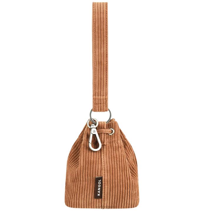 llavero mini saco de pana unisexo Kangol accesorios marrón B4VR1246