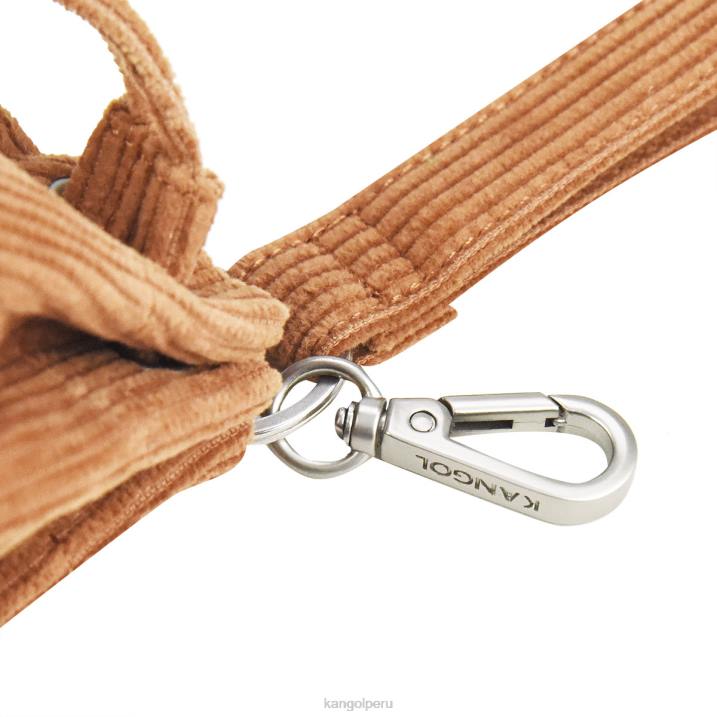 llavero mini saco de pana unisexo Kangol accesorios marrón B4VR1246