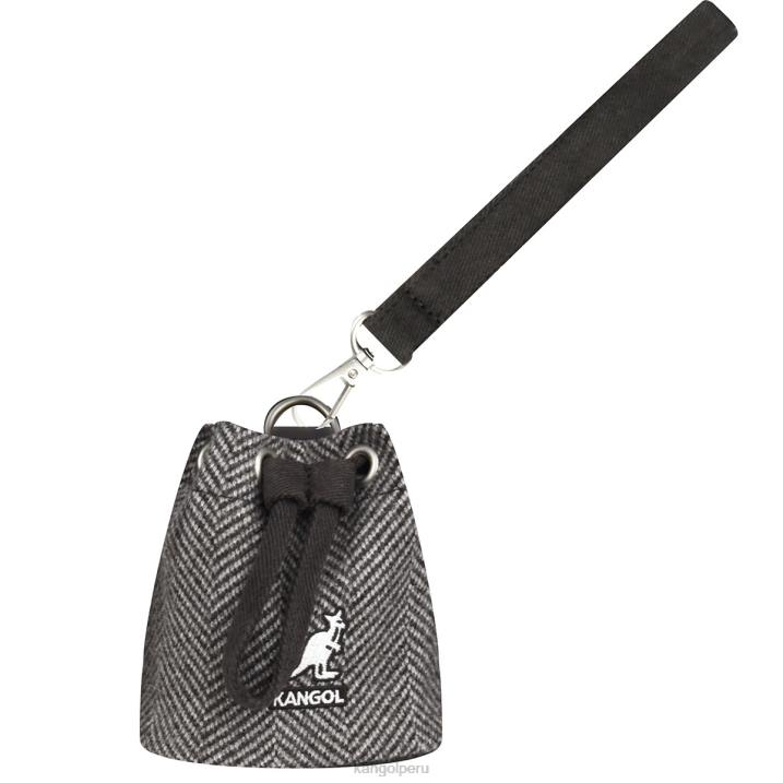 colgante mini con forma de espiga unisexo Kangol accesorios gris B4VR1256