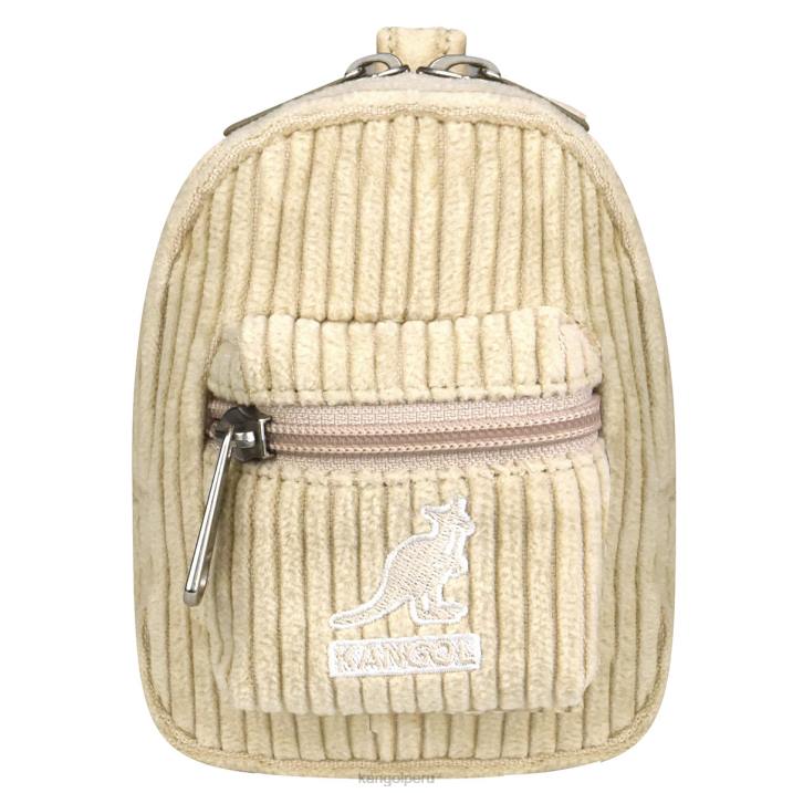 dije mini para bolso cord v unisexo Kangol accesorios beige B4VR1248