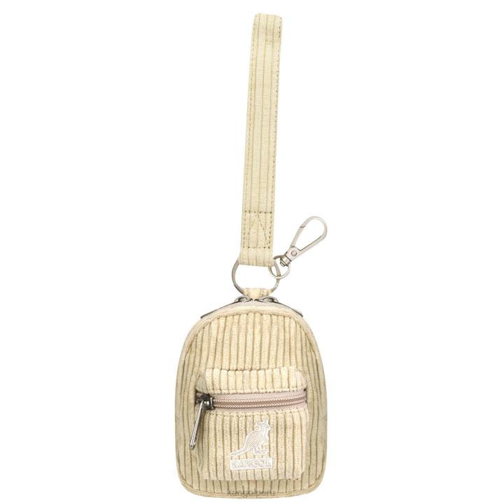 dije mini para bolso cord v unisexo Kangol accesorios beige B4VR1248