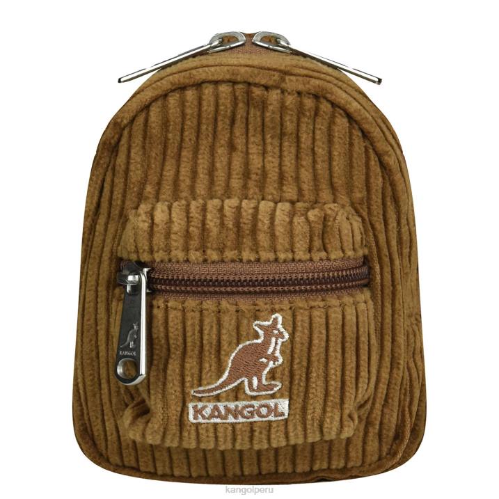 dije mini para bolso cord v unisexo Kangol accesorios marrón B4VR1249