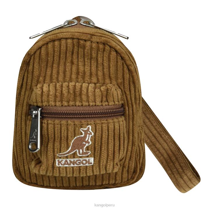 dije mini para bolso cord v unisexo Kangol accesorios marrón B4VR1249