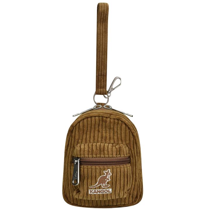 dije mini para bolso cord v unisexo Kangol accesorios marrón B4VR1249