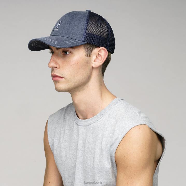 béisbol de malla de algodón desgastado unisexo Kangol accesorios Armada B4VR292