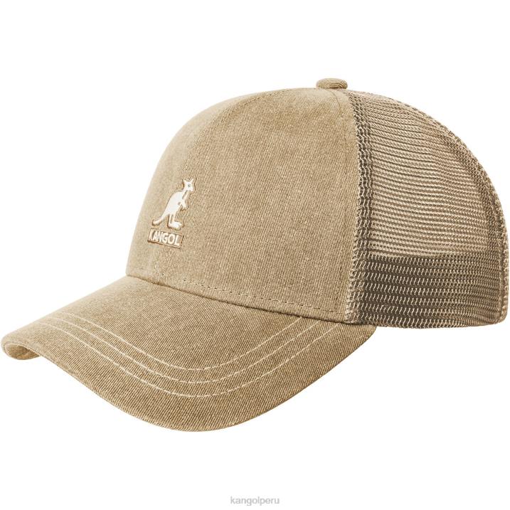 béisbol de malla de algodón desgastado unisexo Kangol accesorios avena B4VR293