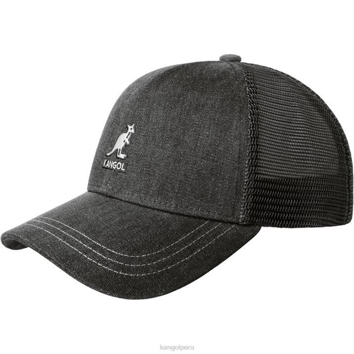 béisbol de malla de algodón desgastado unisexo Kangol accesorios negro B4VR291