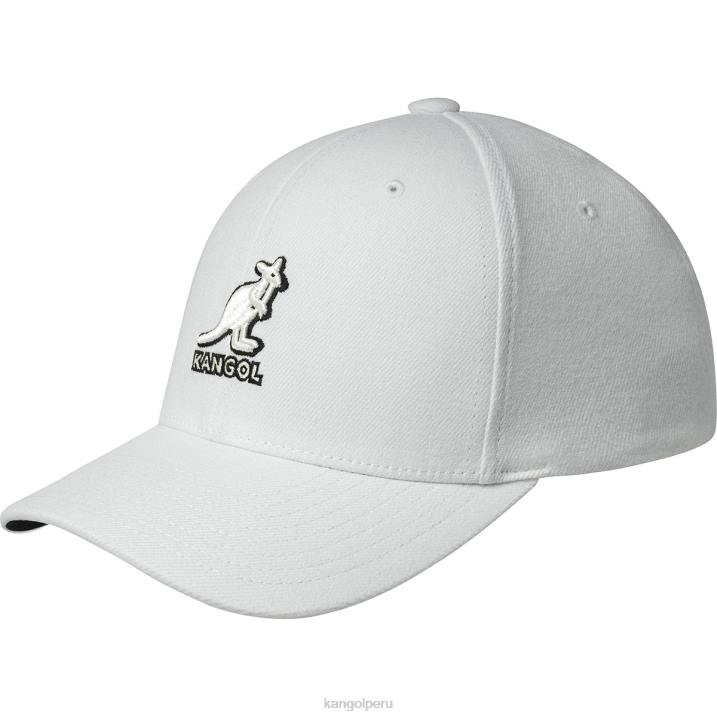 béisbol flexfit de lana 3d unisexo Kangol accesorios blanco negro B4VR301