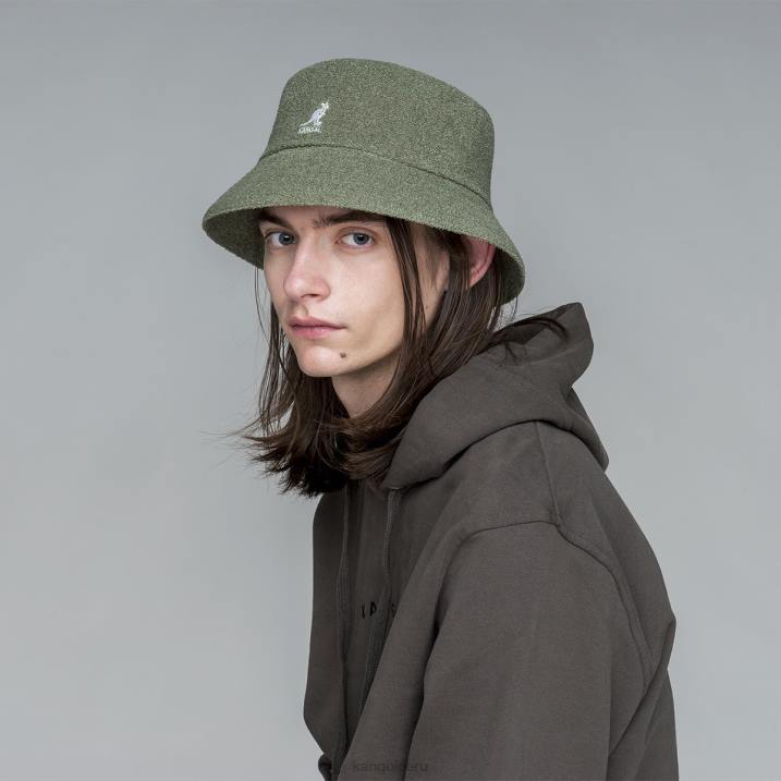 balde bermuda unisexo Kangol accesorios aceite verde B4VR624