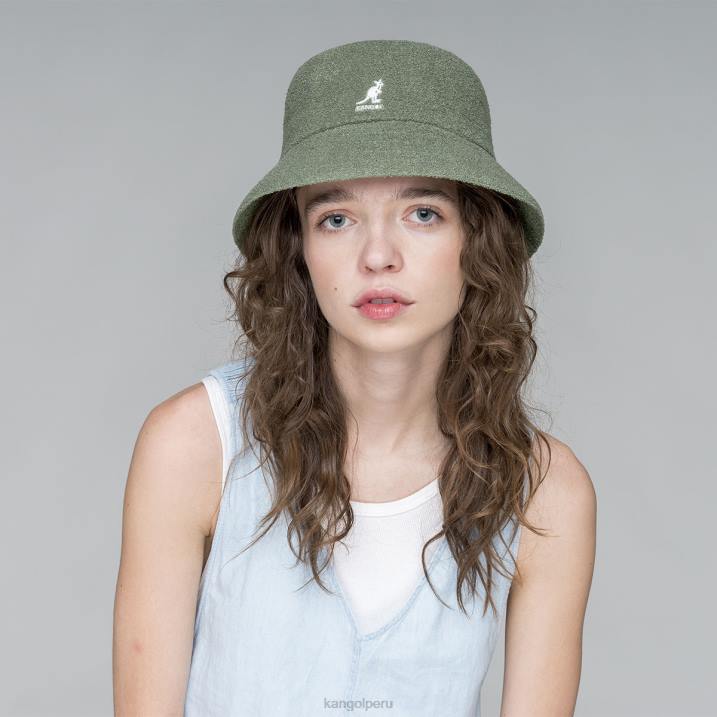 balde bermuda unisexo Kangol accesorios aceite verde B4VR624